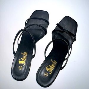 Shien Black Heels